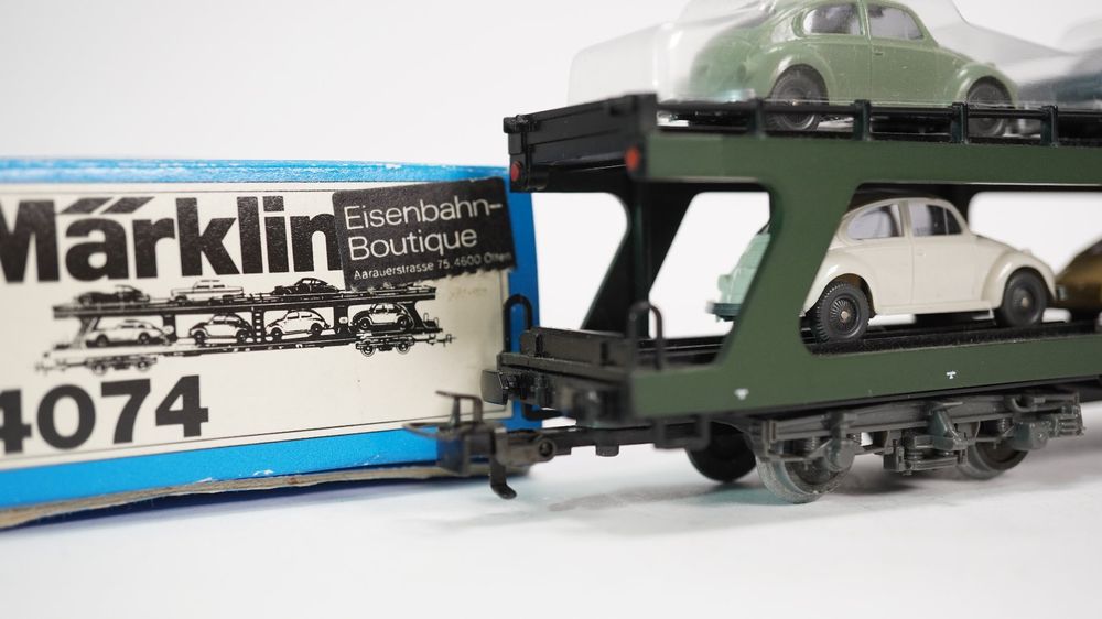 e51 Märklin 4074 DB Autotransportwagen mit 8 Autos (Gebraucht) in Thun ...