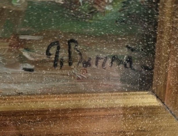 Dipinti: Schönes Gemälde in edlen Bilderrahmen – Usato da Flums venduto da Flumsantik 2