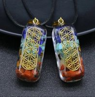 Pendentif generateur energie 7 pierres