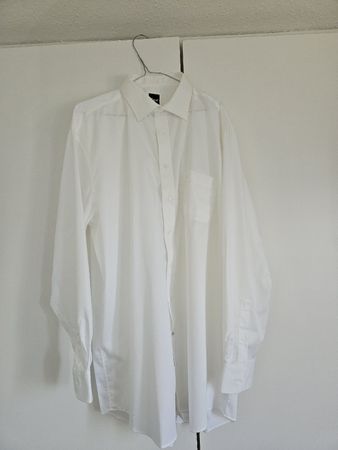 Herrenhemd von  Kauf weiss Regular Fit Grösse 45 100% Cotton