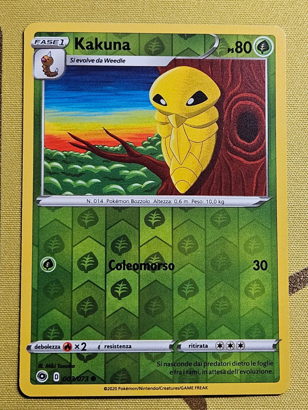 Pokémon Carte collezionabili: Champion's Path - Kakuna 003/073 IT – Usato da Bellinzona venduto da Pokemarco
