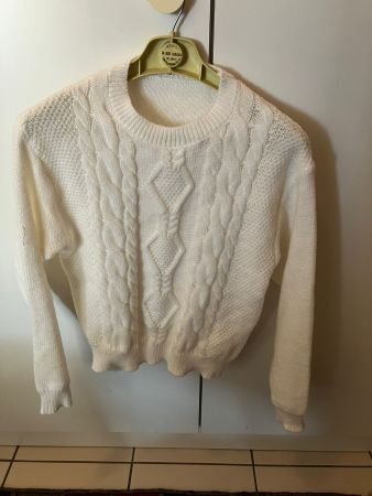 Pullover leggero bianco tg.M acrilico