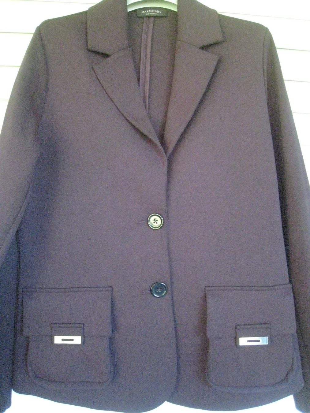 Jacken: Schwarzer Damenblazer Gr 38   / MARGITTE / Baumwolle – Gebraucht aus Gipf-Oberfrick von Brogle-Larson