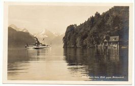 RÜTLI Schiffstation mit Dampfschiff