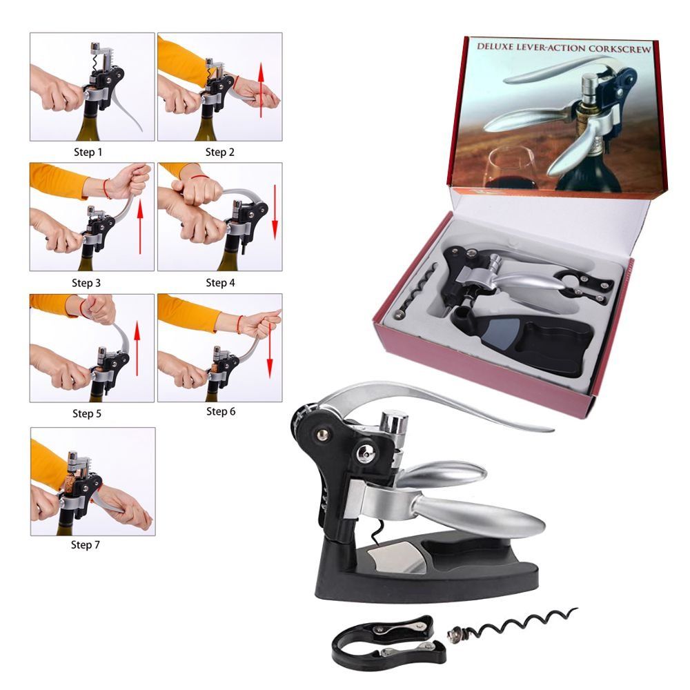 Apribottiglie & Tappi per chiusura: Deluxe Korkenzieher – Nuovo e nell'imballaggio originale da Spreitenbach venduto da mario-shop.xs