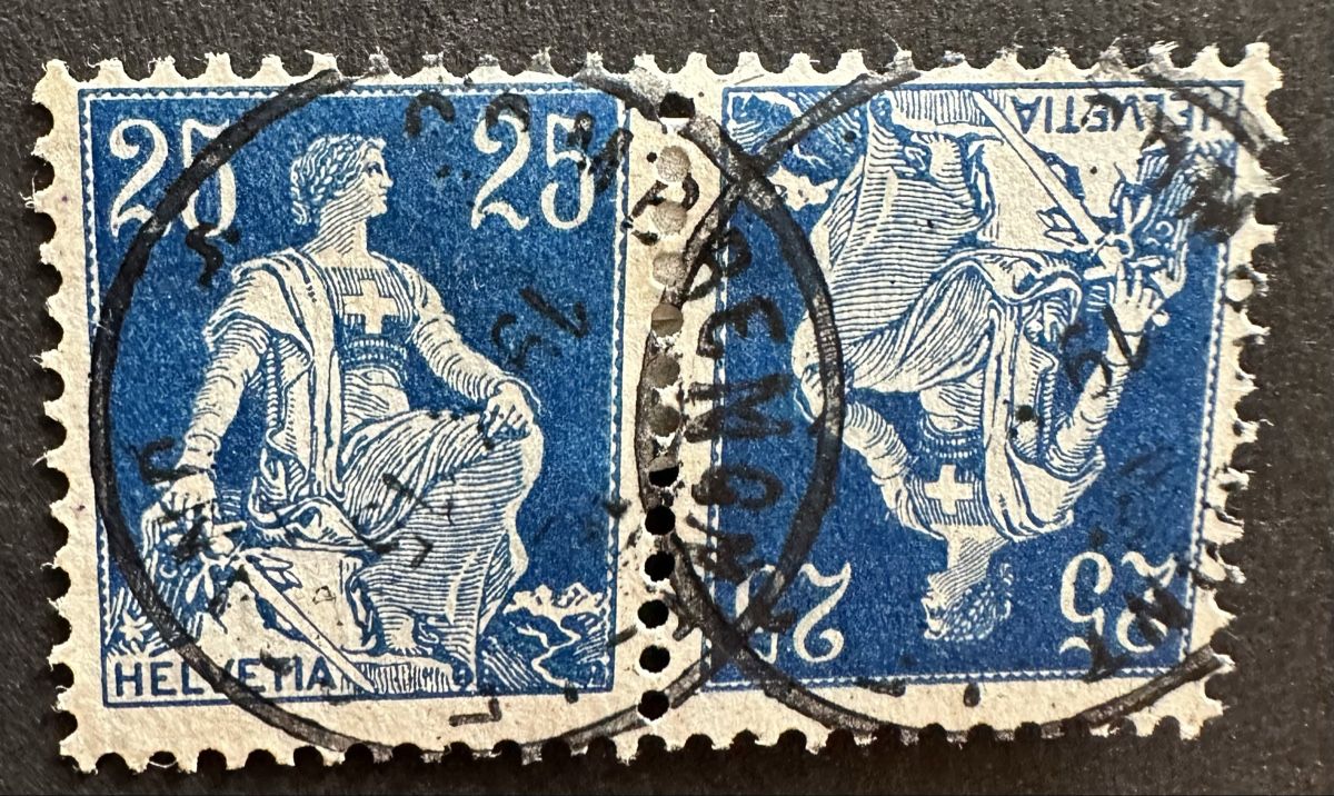 Alle Briefmarken: Schweiz Kehrdruck – Gebraucht aus Duebendorf von 69R81y
