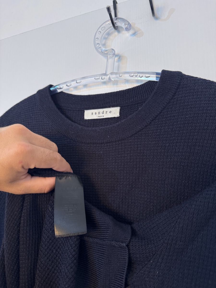 Sandro Pulls & Sweat-shirts: Sandro Paris woole Pullover dunkelblau Grösse M oryginal – Neuf (Voir description) à Wetzikon ZH par Jan_wojt 5