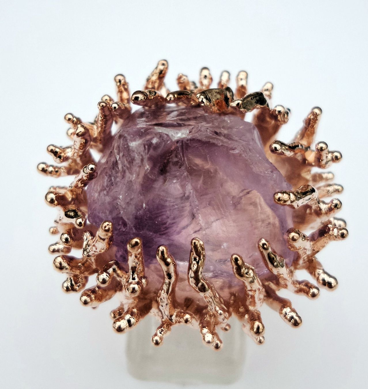 Pietre preziose: Ungeschliffener Amethist Ring – Nuovo (secondo la descrizione) da Zürich venduto da adriben 1