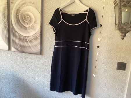 Edles, d. blaues Marinen Kleid Gr. XL Gloor Natural STG