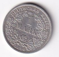 Deutschland Deutsches Reich 1 Mark rar  1896 ( F ) vorz