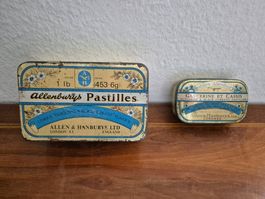 Alte Allenburys Pastilles Blechdose Vintage Reklame Blech