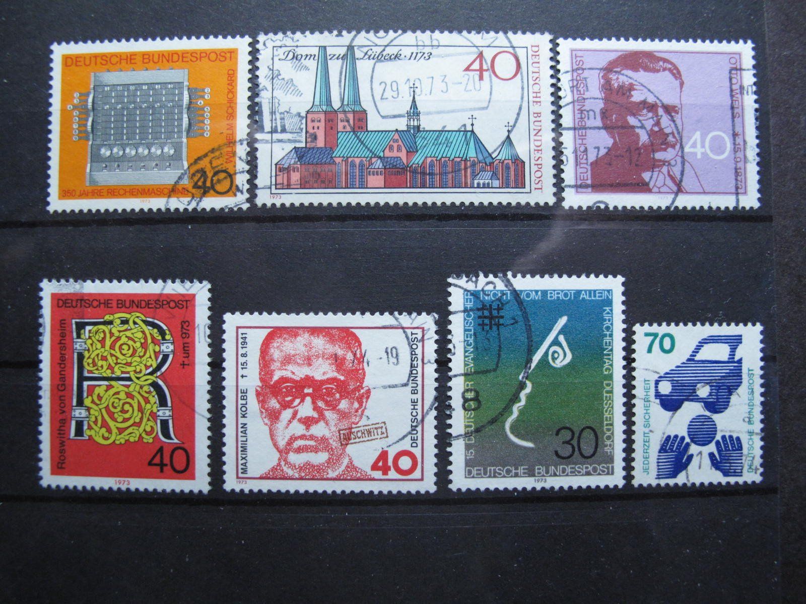 Alle Briefmarken: BRD 1973 Roswitha / Otto Wels gest. – Gebraucht aus Wil SG von fva01