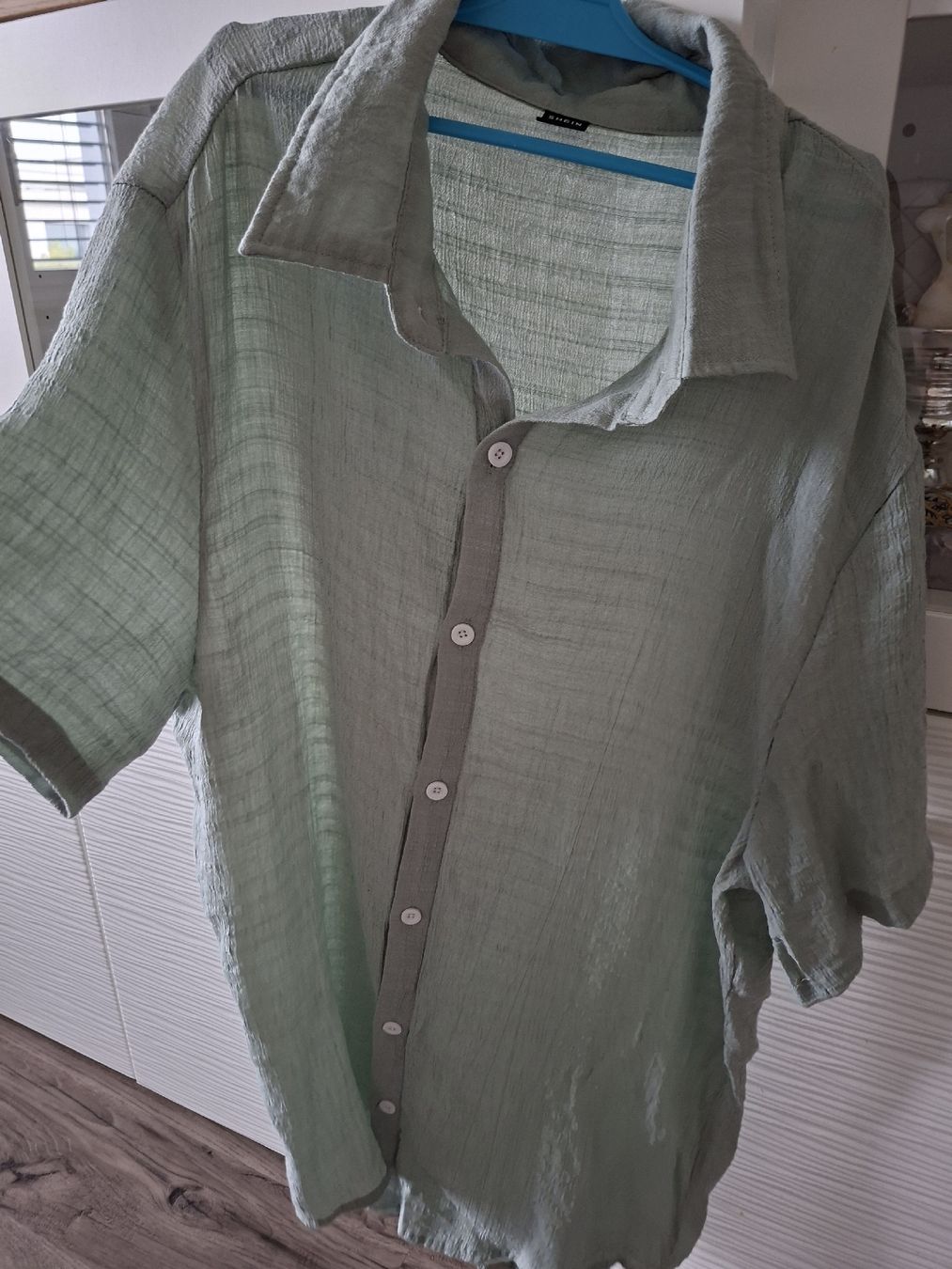 Shein Camicie: Herren Hemd mintgrün Grösse L SHEIN  – Usato da Winterthur venduto da Ausmisten2026