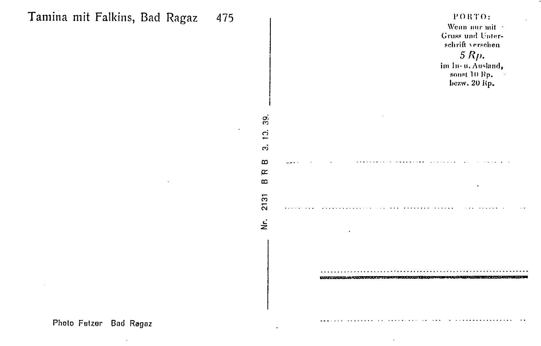 Cartoline postali: 2x Bad Ragaz – Usato da Ottikon b.Kemptth. venduto da Neptun1974 3