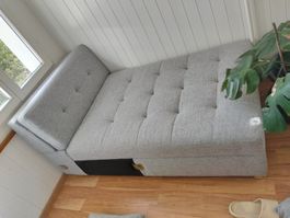 Sofa Stoff grau