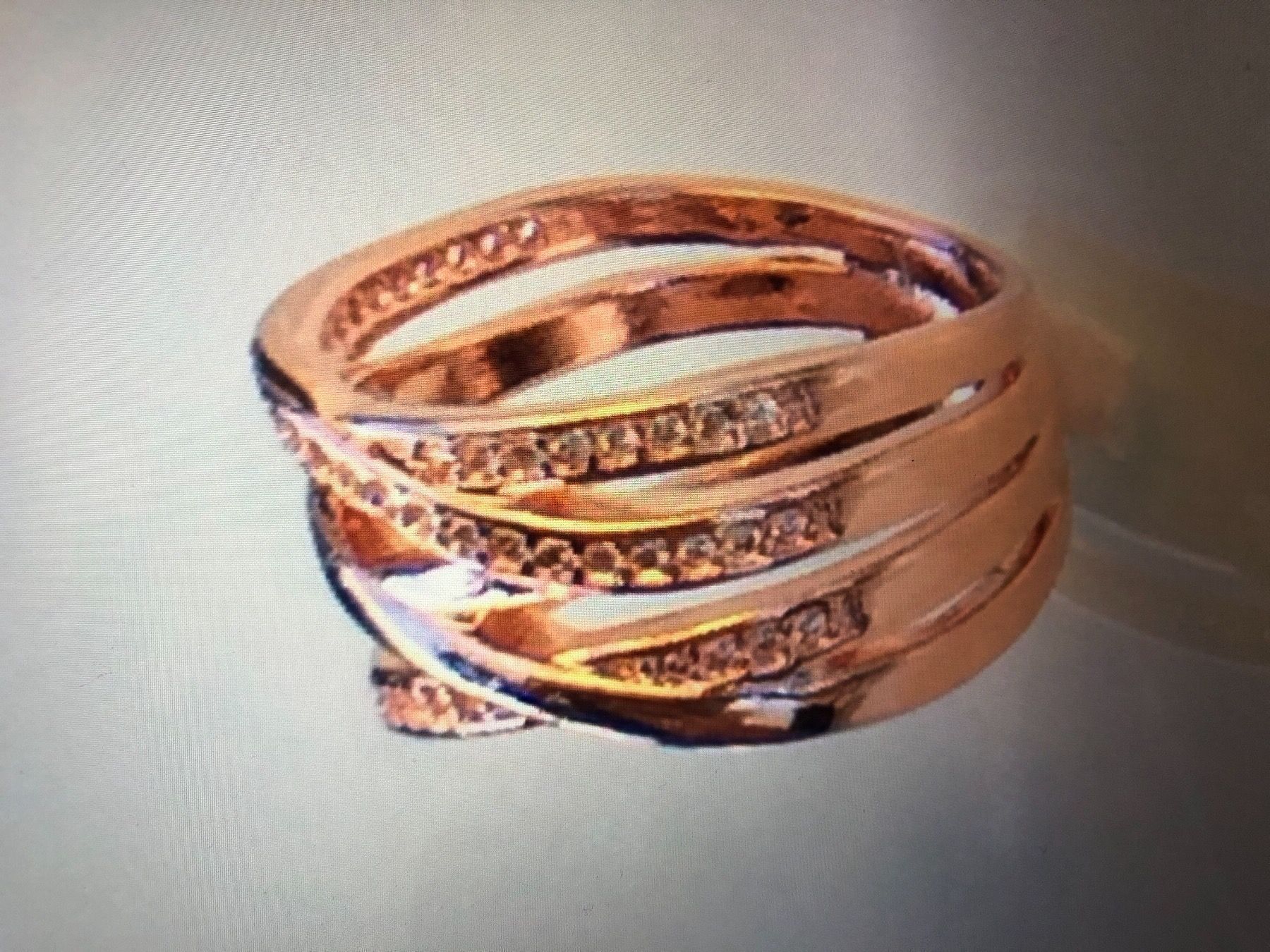 Ringe: Eleganter Rosagold/Silber Damenring – Neu (gemäss Beschreibung) aus Wald ZH von mlnt 7
