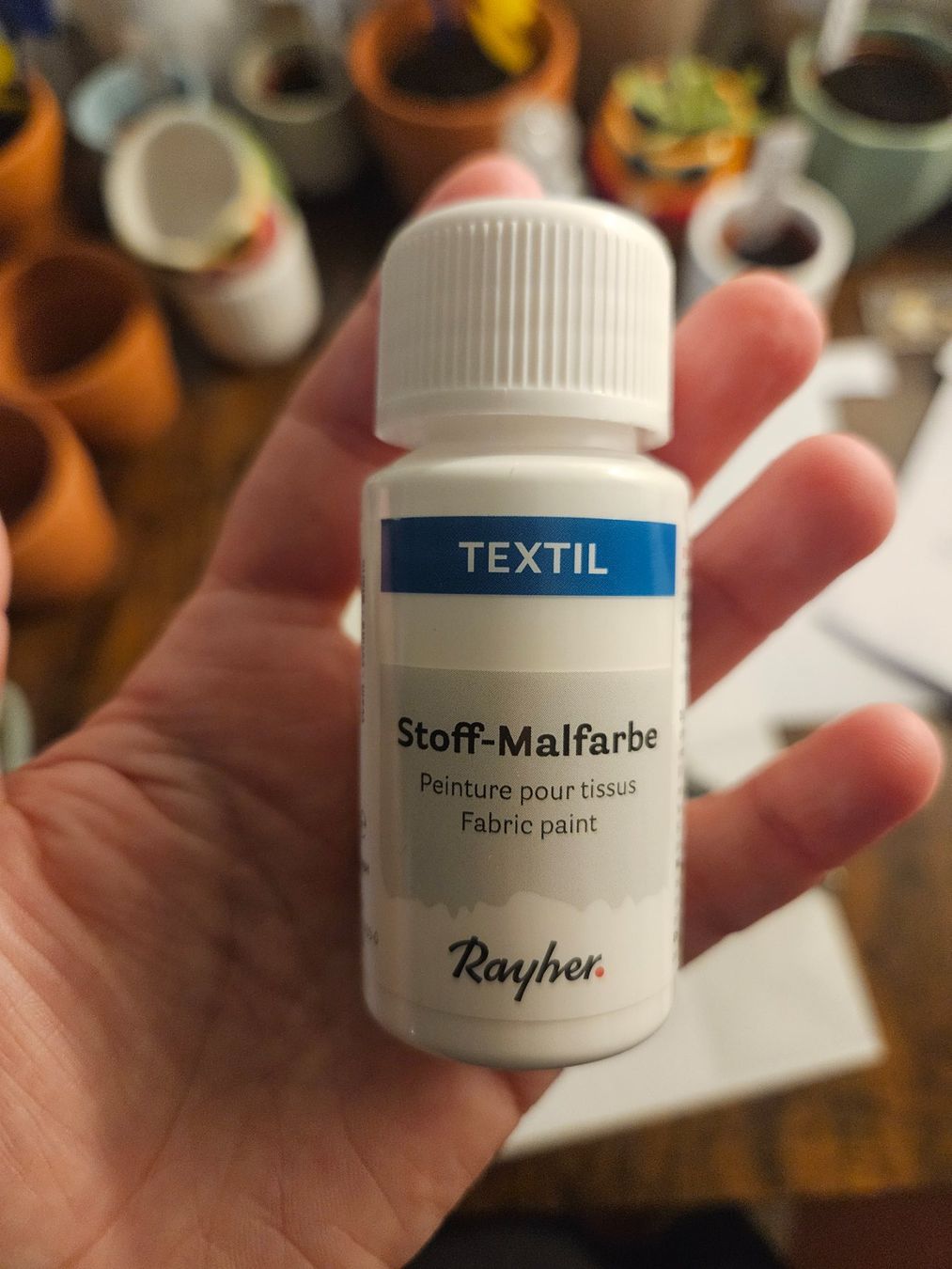 Peintures: Rayher Stoffmalfarbe weiss – D'occasion à Luzern par Lucan_Valerius