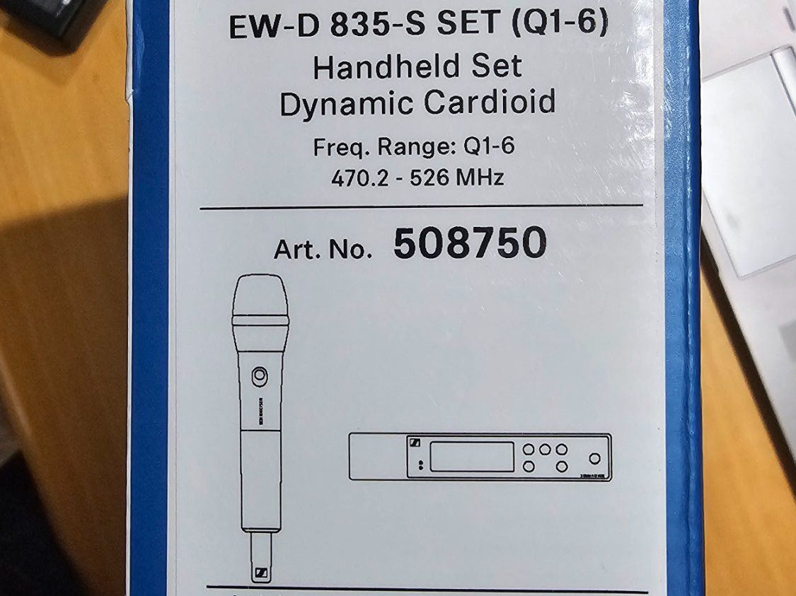 Sennheiser Microfoni: Sennheiser EW-D 835-S Q1-6 – Nuovo (secondo la descrizione) da Zollbrück venduto da gueschu01 2