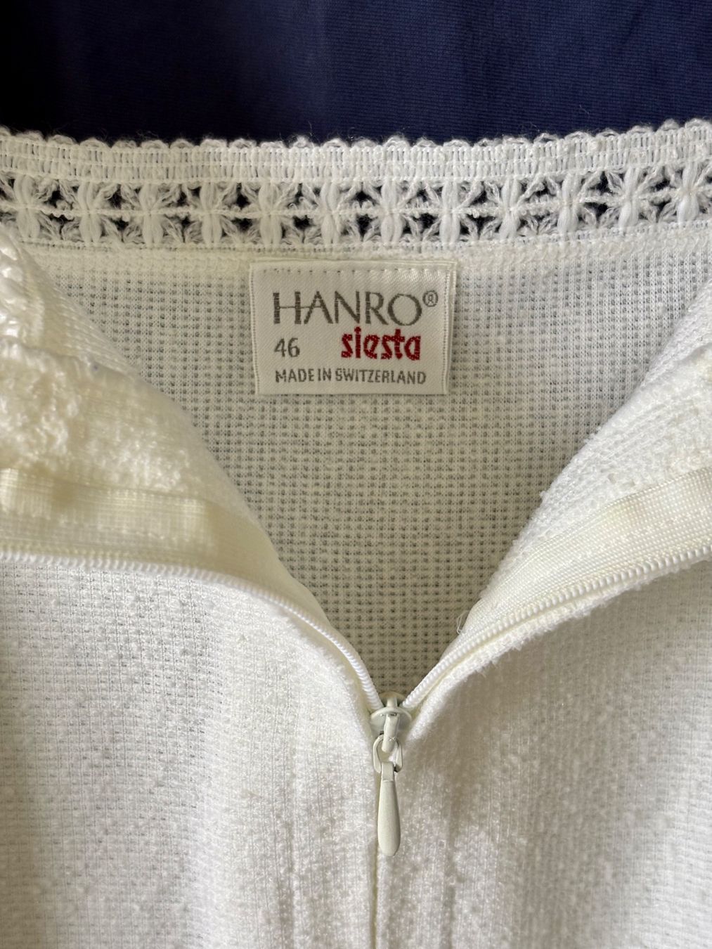 Hanro Vestiti: Weisses Frottee-Trägerkleid – Usato da Oberrieden venduto da pet_n2c2 2