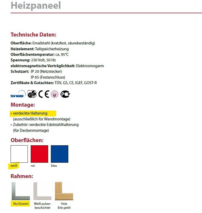 Redwell Radiateurs: Redwell Infrarot IHS 400 - mit Termostat Eberle RTR-E 6202 – D'occasion à Grüt (Gossau ZH) par Cf152 6