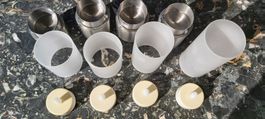 Lämpchen mit Kerzli 4 Stück