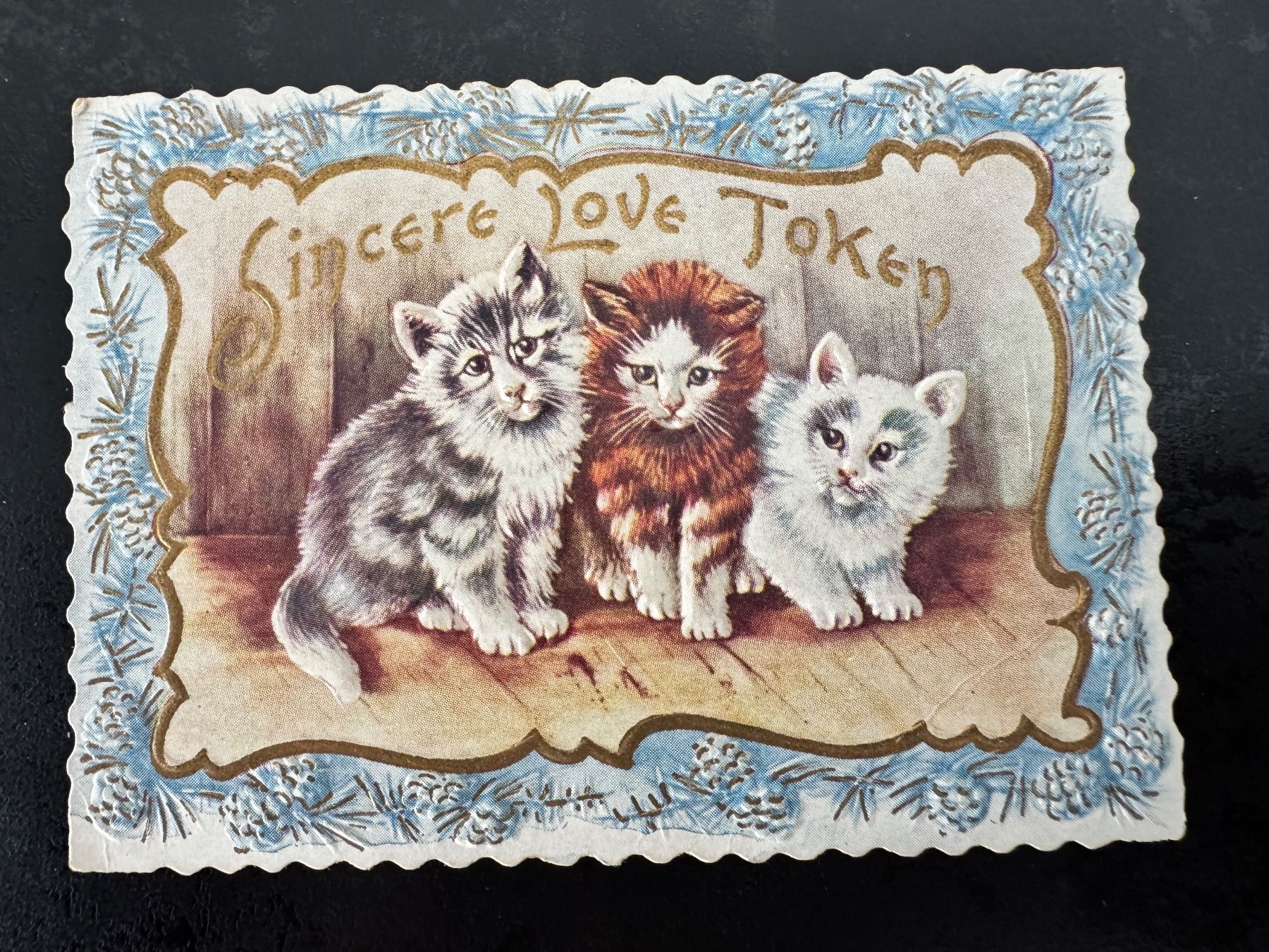 Cartoline postali: Altes Papier-Ephemera mit Katzenmotiv – Usato da Egg b. Zürich venduto da chantilly-lace