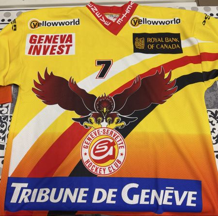 Maillot Hockey Genève Servette Domicile Saison 2001-2002