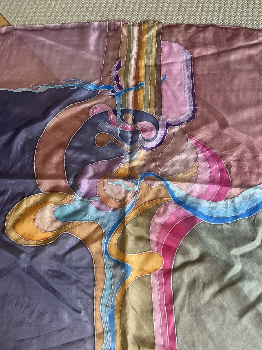Foulards, Tücher & Schals: Seidentuch farbig gemustert – Gebraucht aus Solothurn von Bobesch08 1