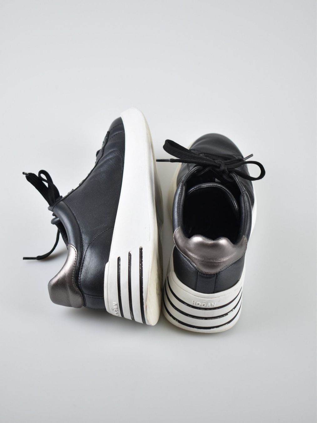 Hogan Scarpe da donna: Hogan Rebel Sneaker, schwarz, Leder, Gr.41 – Usato da Nürensdorf venduto da 2ND_STORY 3