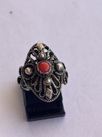 Ring Silber 925 mit rotem Stein 