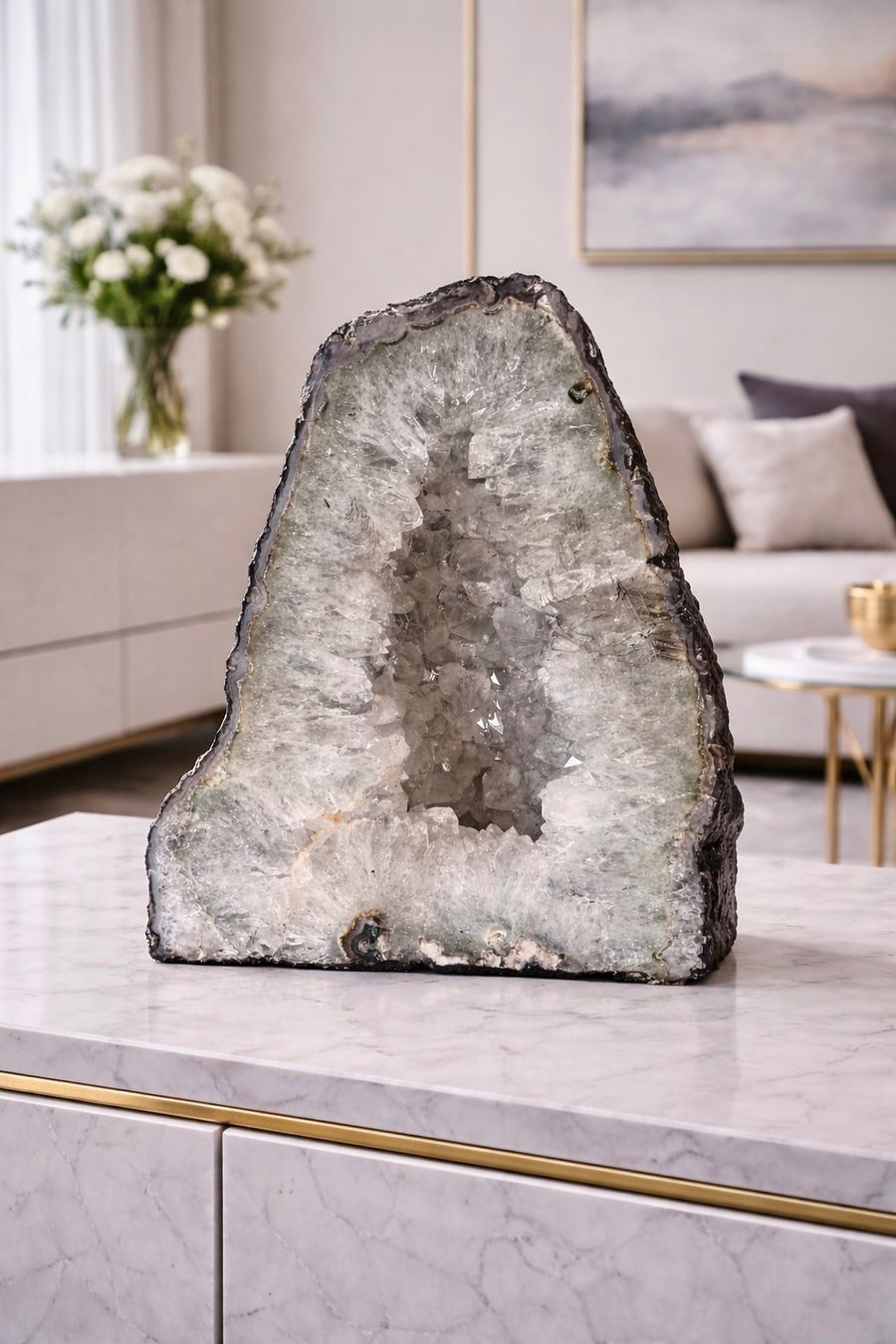 Tutte le decorazioni: Wunderschöne Kristall Geode 29x25cm – Nuovo e nell'imballaggio originale da Zürich venduto da unique2010 1