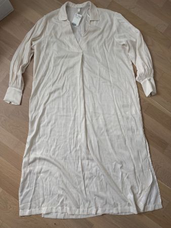 Kleid H&M Creme Seide Gr. S neu mit Etikett