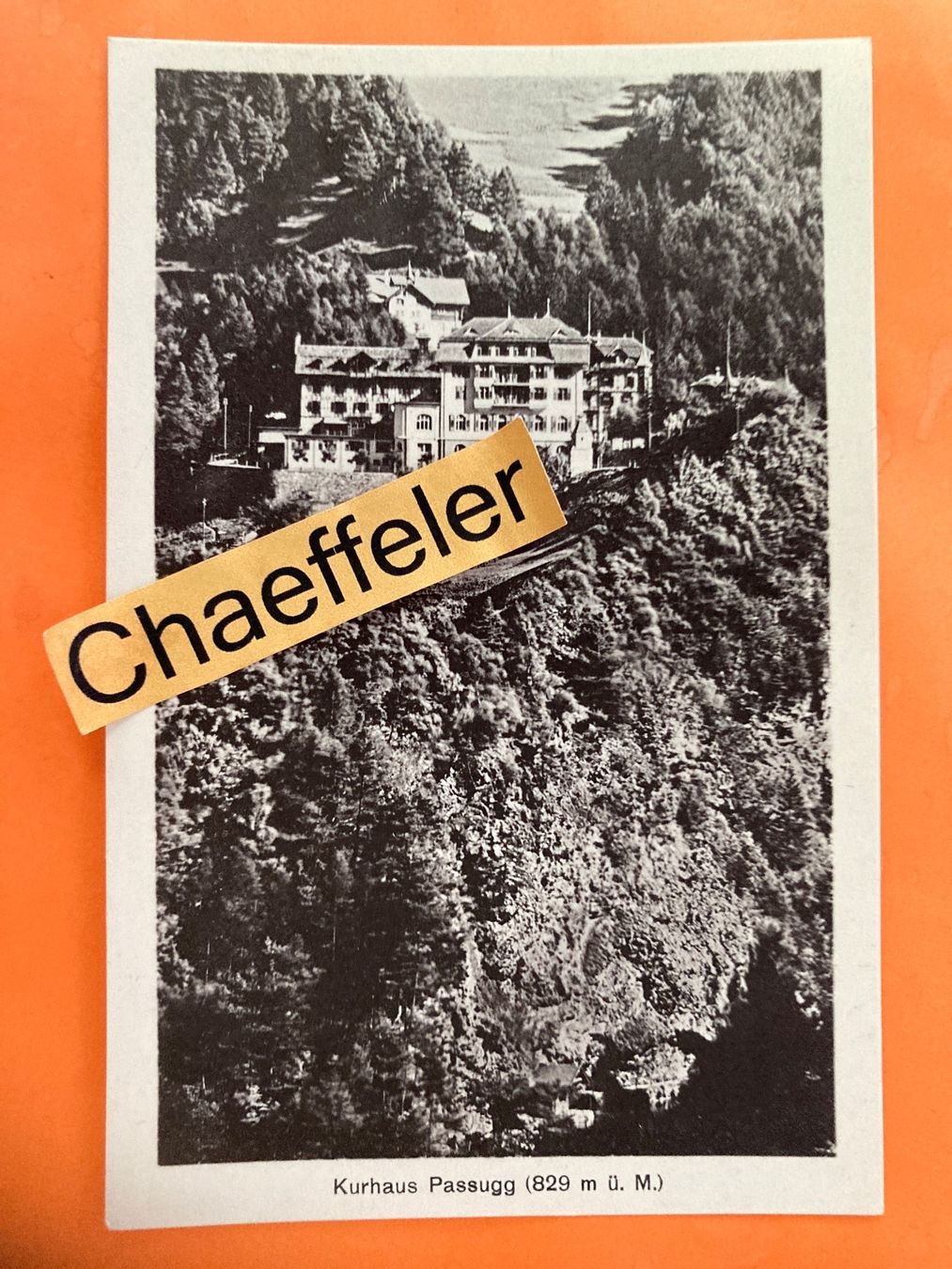 Cartoline postali: Kurhaus Passung – Usato da Zürich venduto da Chaeffeler
