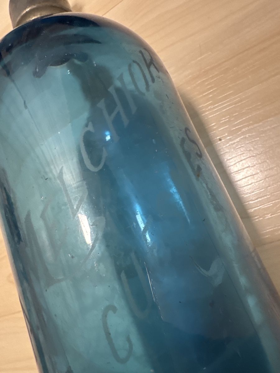 Bottiglie: Antike Sodaflasche / Syphonflasche türkisblau – Usato da Grenchen venduto da Lucy68 1