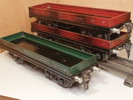 Drei Flachbordwagen von Hag oder Erno?,  SBB-CFF Spur 0