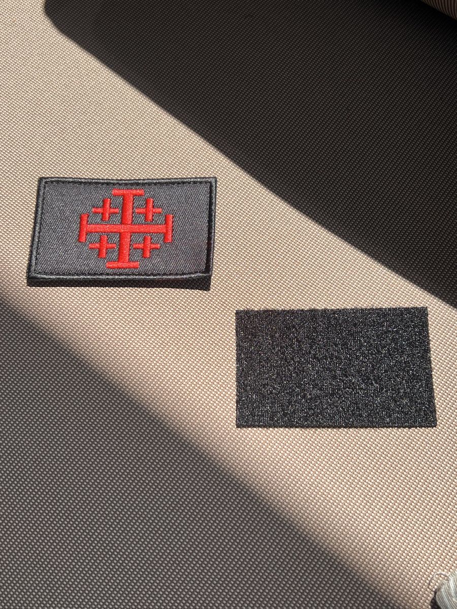 Patches: Jerusalem Kreuz Patch Rot/Schwarz – Hochwertig – Neu und originalverpackt aus Orpund von joe_hazard 1