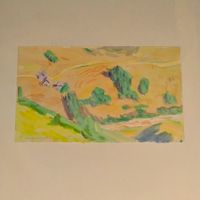 Original-Aquarell von Karl Landolt (1968) - signiert.