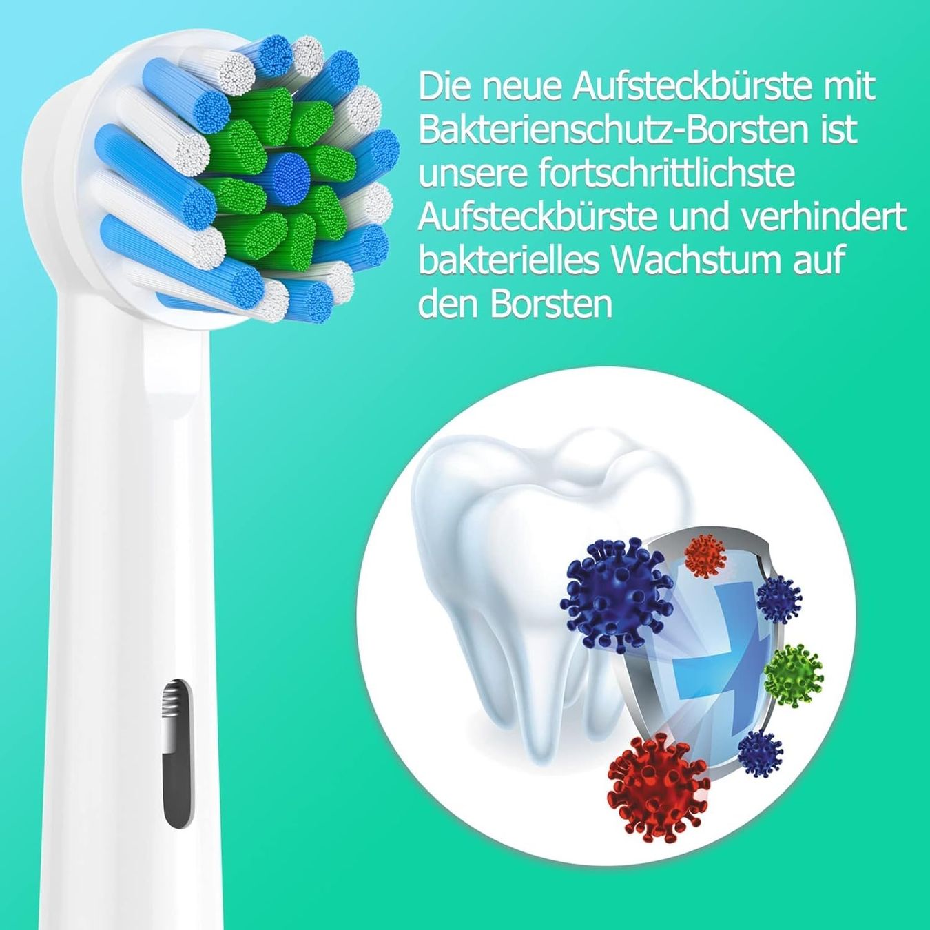 Cura dei denti: 16er Aufsteckbürsten 4 Sensitive,4 Precision,4 Floss,4 Cross – Nuovo (secondo la descrizione) da Thun venduto da yesky 6
