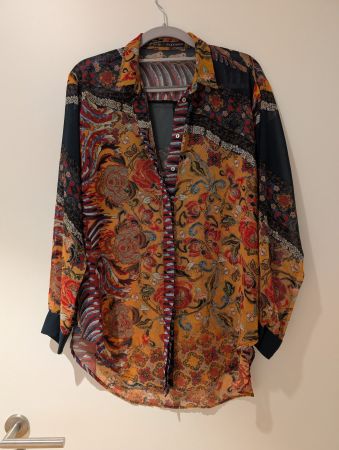 ZARA Bluse bunt gemustert –Gr.M