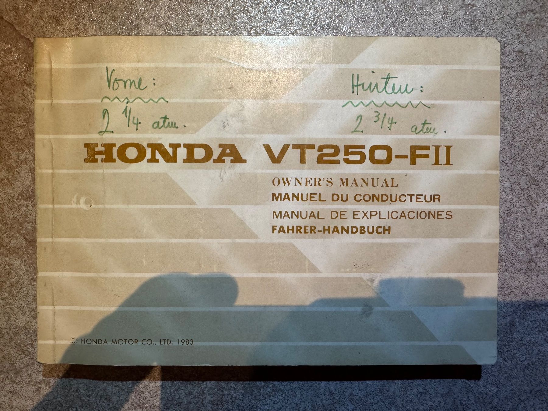 Honda Strada: Honda VT 250 FII – Usato da Morrens VD venduto da kawah2