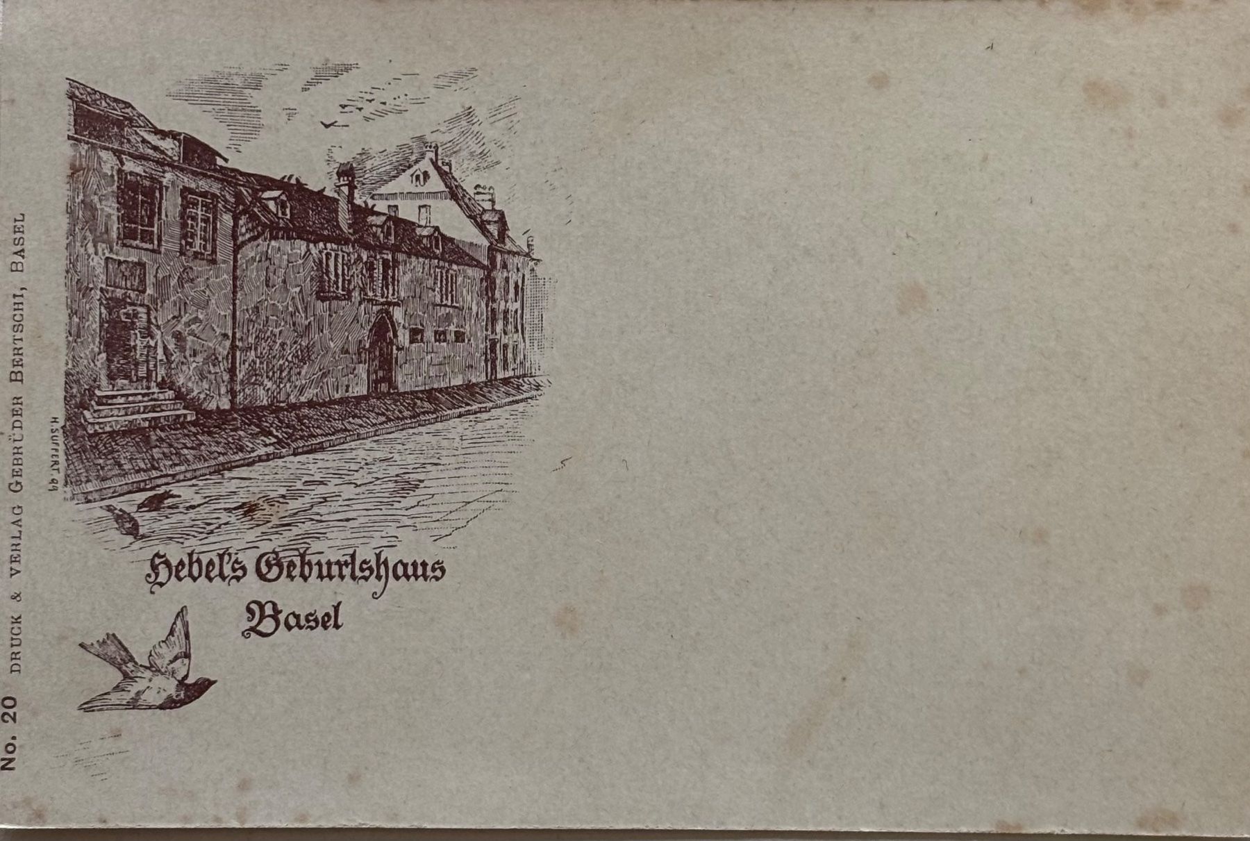 Cartes postales: Basel, Hebels Geburtshaus – D'occasion à Frauenfeld par Merk52
