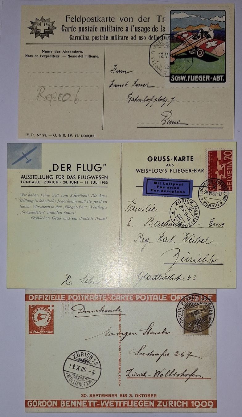 Tutti i francobolli: Reproduktion Feldpost / Flugpost  – Usato da Balgach venduto da SIMEON27 1