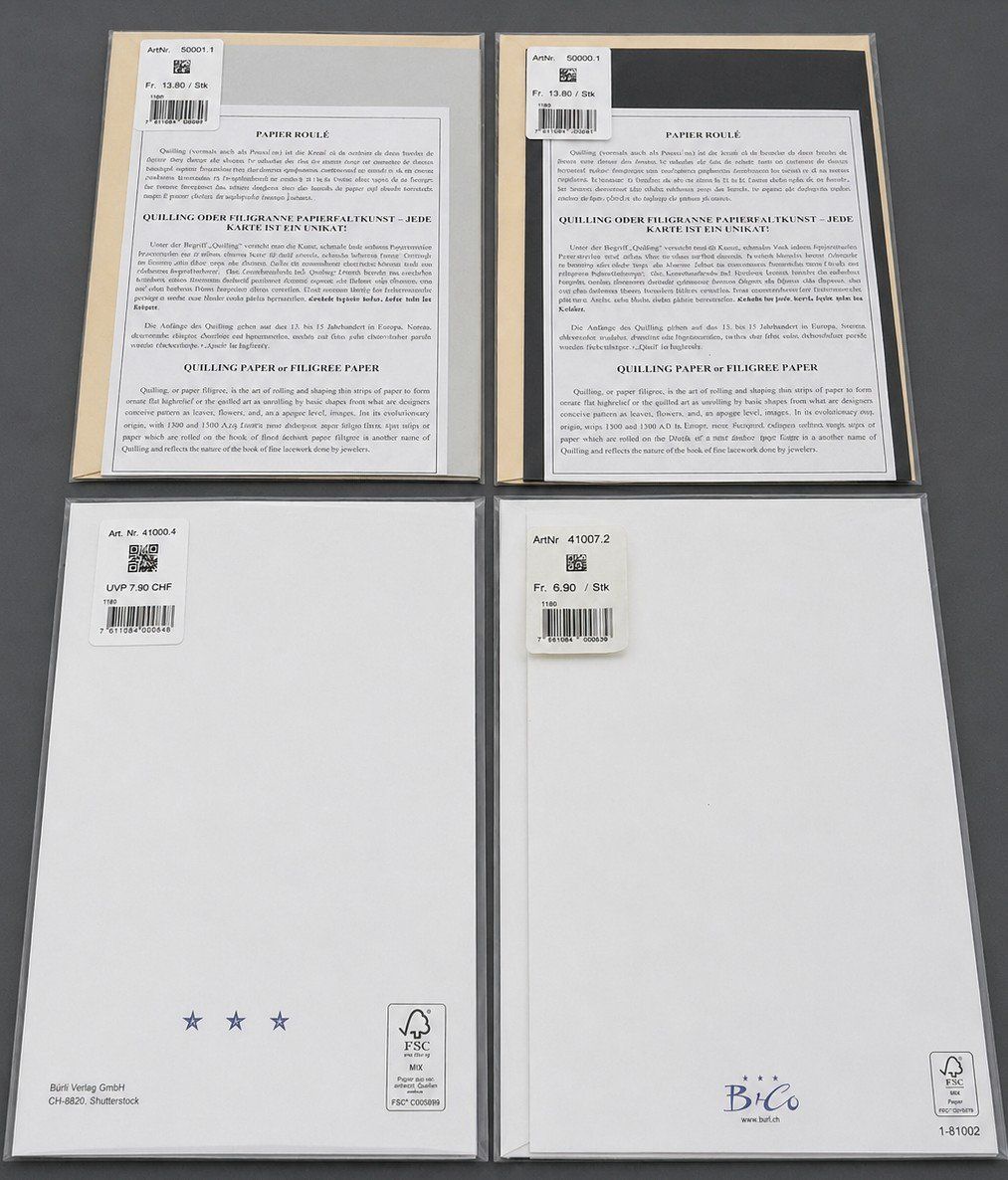 Cartoline: 4 Stk. Trauerkarten, Nr. 65a – Nuovo e nell'imballaggio originale da Kottwil venduto da Crazyrolf 1