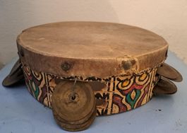 Altes Tamburin, Schellentrommel, Tambourin