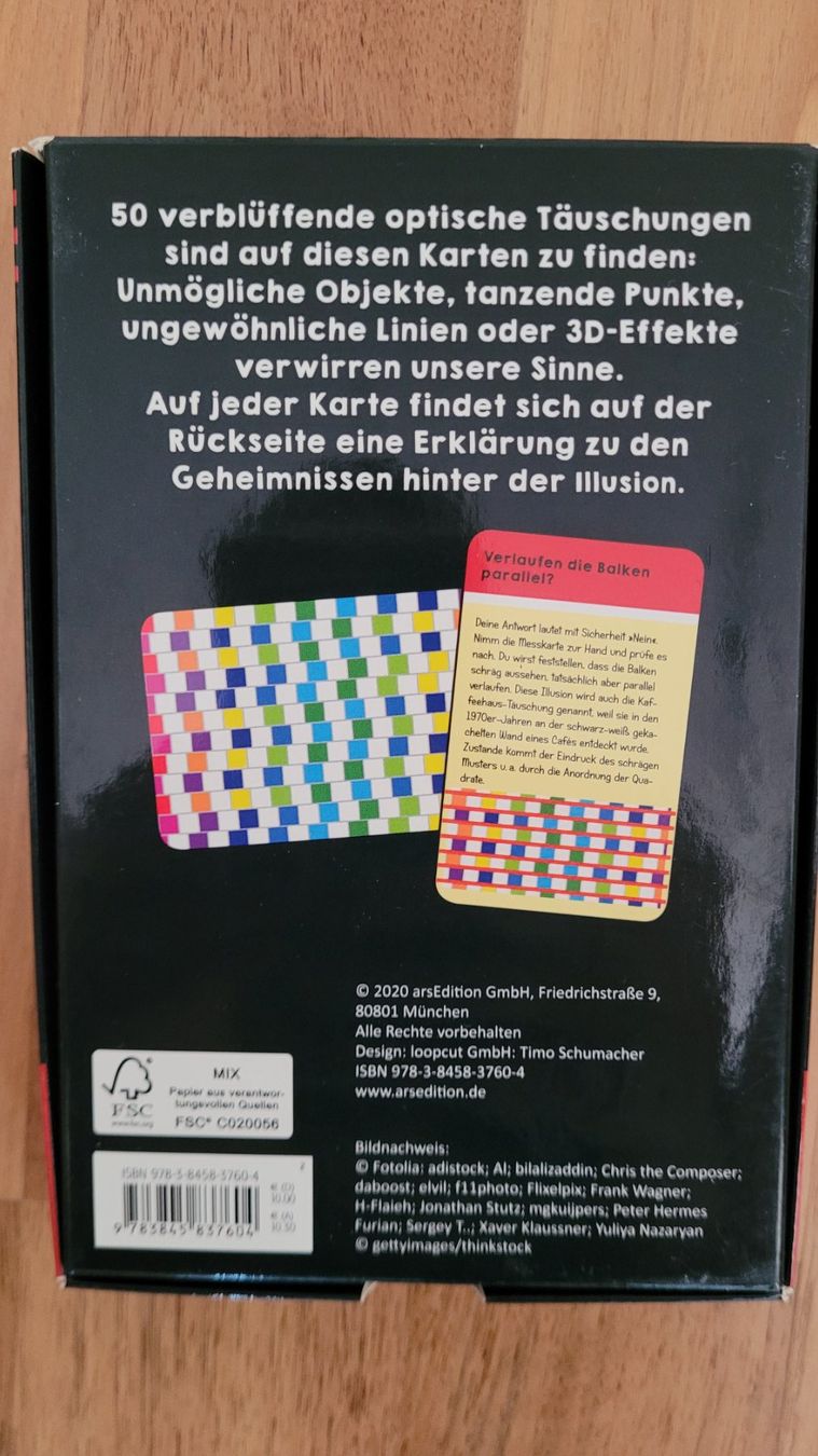 Cartoline: 50 Karten Optische Täuschungen – Usato da Sulz AG venduto da Sennli1 1