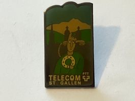1 Pin PTT Telecom St. Gallen