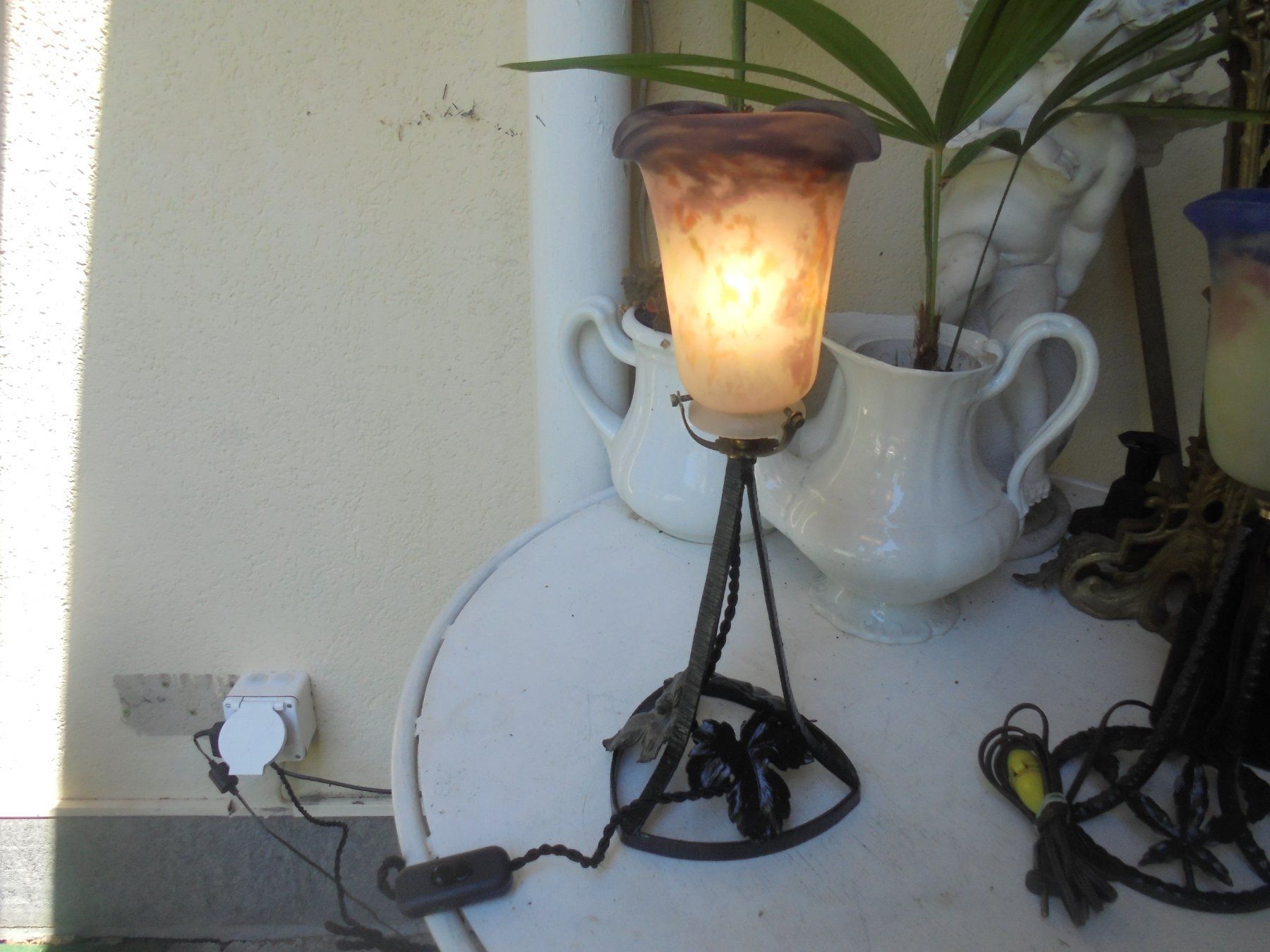 Lampade: Antike Art Deco Lampe ca. 1930 – Usato da Camorino venduto da Hunpete