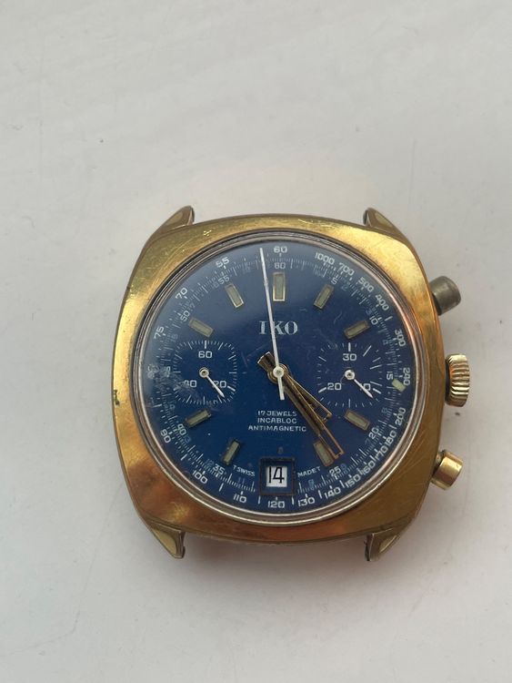Cadran De Montre Valjoux 7734 – 31,50 Mm – Marron – Neuf Ancien Stock (NOS)