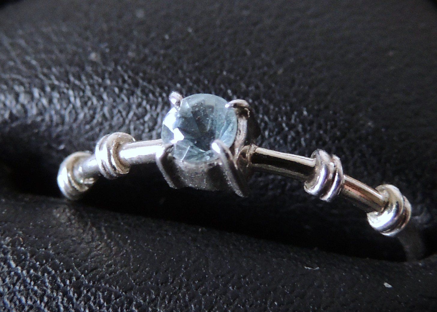 Anelli: Aquamarin Silber 925 Fingerring – Usato da Waldenburg venduto da schaller707