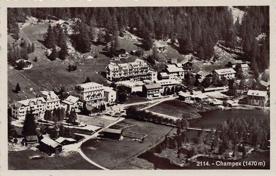 Cartoline postali: Champex, Feldpost / poste militaire 1935 SION CASERNE – Usato da Frauenfeld venduto da POML